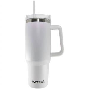 NEW KATYDID colorful insulated tumbler in white